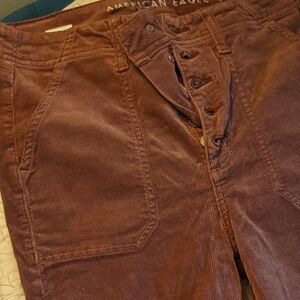 American Eagle High Rise Corderoys Button Fly